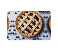 HDSKFNS Blueberry Pie 01 Print Door Mat,Entrance Mat Welcome Floor Mats for Porch Bathroom Laundry Room Decor Floor Rug