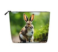 HDSKFNS Bunny Rabbits Print Cosmetic Bag Makeup Bag For Women Travel Makeup Bag With Zipper Ideal For Daily Use Travel