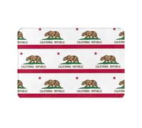 HDSKFNS California State Flag Print Door Mat,Entrance Mat Welcome Floor Mats for Porch Bathroom Laundry Room Decor Floor Rug