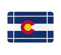 HDSKFNS Colorado State Flag Print Door Mat,Entrance Mat Welcome Floor Mats for Porch Bathroom Laundry Room Decor Floor Rug