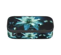 HDSKFNS Cool Light Flowers Print Pencil Case-Pencil Bag Artists' Pens,Pencils Marker Box Large Capacity Perfect Work Travel