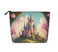 HDSKFNS Cute Fairy Tale Castle04 Print Cosmetic Bag Makeup Bag For Women Travel Makeup Bag With Zipper Ideal For Daily Use Travel