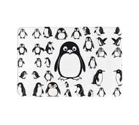 HDSKFNS Cute Penguin Print Door Mat,Entrance Mat Welcome Floor Mats for Porch Bathroom Laundry Room Decor Floor Rug