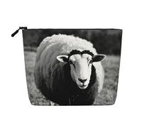 HDSKFNS Cute Sheep Lamb Print Cosmetic Bag Makeup Bag For Women Travel Makeup Bag With Zipper Ideal For Daily Use Travel