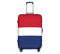 HDSKFNS Dutch Flag Print Suitcase Covers For Luggage Suitcase Cover Travel Luggage Cover Fits 18-32 Inch Suitcases, White, XL