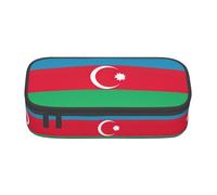 HDSKFNS Flag Of Azerbaijan Print Pencil Case-Pencil Bag Artists' Pens,Pencils Marker Box Large Capacity Perfect Work Travel