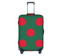 HDSKFNS Flag Of Bangladesh Print Suitcase Covers For Luggage Suitcase Cover Travel Luggage Cover Fits 18-32 Inch Suitcases, White, Small