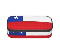 HDSKFNS Flag Of Chile Print Pencil Case-Pencil Bag Artists' Pens,Pencils Marker Box Large Capacity Perfect Work Travel