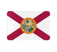 HDSKFNS Flag of Florida Print Door Mat,Entrance Mat Welcome Floor Mats for Porch Bathroom Laundry Room Decor Floor Rug