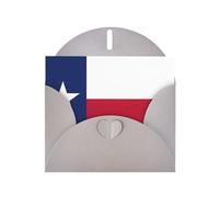 HDSKFNS Flag Of Texas Print Greeting Cards 6x4 Inch Pearl Paper Cards With Envelopes,For Birthday Wedding Sympathy