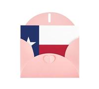 HDSKFNS Flag Of Texas Print Greeting Cards 6x4 Inch Pearl Paper Cards With Envelopes,For Birthday Wedding Sympathy
