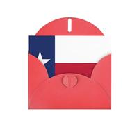 HDSKFNS Flag Of Texas Print Greeting Cards 6x4 Inch Pearl Paper Cards With Envelopes,For Birthday Wedding Sympathy