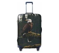 HDSKFNS Flying Eagle Print Suitcase Covers For Luggage Suitcase Cover Travel Luggage Cover Fits 18-32 Inch Suitcases, White, M