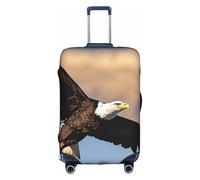 HDSKFNS Flying Eagle Print Suitcase Covers For Luggage Suitcase Cover Travel Luggage Cover Fits 18-32 Inch Suitcases, White, M