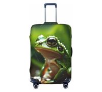 HDSKFNS Frog And Rain Print Suitcase Covers For Luggage Suitcase Cover Travel Luggage Cover Fits 18-32 Inch Suitcases, White, X-Large