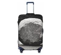 HDSKFNS Grey Zen Stones Picture Print Suitcase Covers For Luggage Suitcase Cover Travel Luggage Cover Fits 18-32 Inch Suitcases, White, S