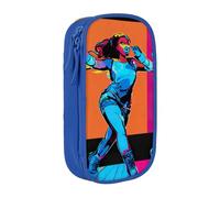 HDSKFNS Gymnastics Game Print Cute Pencil Case Large Capacity Pencil Pouch Zipper Pencils Box Oxford Cloth Pen Bag