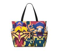 HDSKFNS Gymnastics Game Print Each Travel Bag Large Capacity Tote Bags Foldable Pool Bag Zipper Handbags Vacation