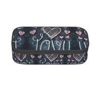 HDSKFNS I Love You Words With Hearts Print Pencil Case-Pencil Bag Artists' Pens,Pencils Marker Box Large Capacity Perfect Work Travel