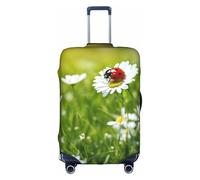 HDSKFNS Ladybug Daisy Print Suitcase Covers For Luggage Suitcase Cover Travel Luggage Cover Fits 18-32 Inch Suitcases, White, S