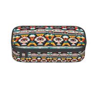 HDSKFNS Native American Pattern Print Pencil Case-Pencil Bag Artists' Pens,Pencils Marker Box Large Capacity Perfect Work Travel
