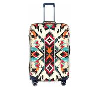 HDSKFNS Native American Pattern Print Suitcase Covers For Luggage Suitcase Cover Travel Luggage Cover Fits 18-32 Inch Suitcases, White, L