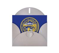 HDSKFNS Nebraska Flag Print Greeting Cards 6x4 Inch Pearl Paper Cards With Envelopes,For Birthday Wedding Sympathy