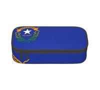 HDSKFNS Nevada State Flag Print Pencil Case-Pencil Bag Artists' Pens,Pencils Marker Box Large Capacity Perfect Work Travel