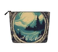 HDSKFNS Not All Who Wander Are Lost 1 Print Cosmetic Bag Makeup Bag For Women Travel Makeup Bag With Zipper Ideal For Daily Use Travel