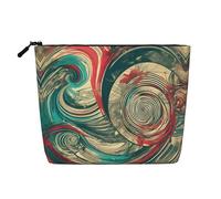 HDSKFNS Not All Who Wander Are Lost Print Cosmetic Bag Makeup Bag For Women Travel Makeup Bag With Zipper Ideal For Daily Use Travel, Black, One Size