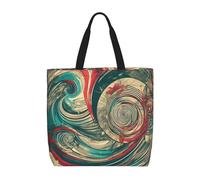 HDSKFNS Not All Who Wander Are Lost Print Reusable Tote Bag For Women Grocery Bags Shoulder Bag With Zipper Work Travel Shopping