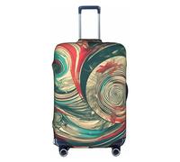HDSKFNS Not All Who Wander Are Lost Print Suitcase Covers For Luggage Suitcase Cover Travel Luggage Cover Fits 18-32 Inch Suitcases, White, M