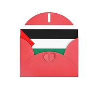 HDSKFNS Palestine Flag Print Greeting Cards 6x4 Inch Pearl Paper Cards With Envelopes,For Birthday Wedding Sympathy