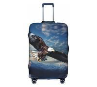 HDSKFNS Patriotic Eagle Print Suitcase Covers For Luggage Suitcase Cover Travel Luggage Cover Fits 18-32 Inch Suitcases, White, L