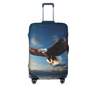 HDSKFNS Patriotic Eagle Print Suitcase Covers For Luggage Suitcase Cover Travel Luggage Cover Fits 18-32 Inch Suitcases, White, S