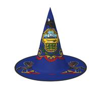 HDSKFNS Pennsylvania State Flag Print Halloween Witch Hat Wizard Hat For Parties Perfect Accessory For Costumes Holiday Party