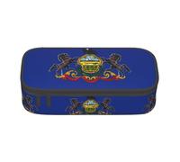 HDSKFNS Pennsylvania State Flag Print Pencil Case-Pencil Bag Artists' Pens,Pencils Marker Box Large Capacity Perfect Work Travel