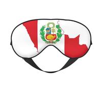 HDSKFNS Peru Flag Map Print Sleep Mask Silk-Like Eye Mask Sleeping Eye Mask For Women Men For Travel Sleep Relaxation