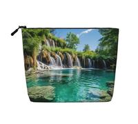 HDSKFNS Plitvice Lakes National Park Print Cosmetic Bag Makeup Bag For Women Travel Makeup Bag With Zipper Ideal For Daily Use Travel