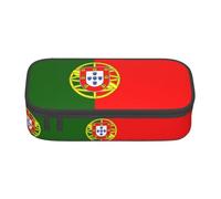 HDSKFNS Portuguese Flag Print Pencil Case-Pencil Bag Artists' Pens,Pencils Marker Box Large Capacity Perfect Work Travel