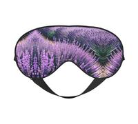 HDSKFNS Purple Lavender Print Sleep Mask Silk-Like Eye Mask Sleeping Eye Mask For Women Men For Travel Sleep Relaxation