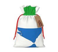 HDSKFNS Sierra Leone Flag Map Xmas Burlap Bag Christmas Drawstring Bag Holiday New Year Party Home Office Packaging