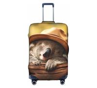 HDSKFNS Sleeping Koala Cap Print Suitcase Covers For Luggage Suitcase Cover Travel Luggage Cover Fits 18-32 Inch Suitcases, White, S