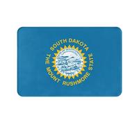 HDSKFNS South Dakota Flag Print Door Mat,Entrance Mat Welcome Floor Mats for Porch Bathroom Laundry Room Decor Floor Rug