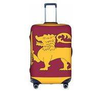 HDSKFNS Sri Lanka Flag Print Suitcase Covers For Luggage Suitcase Cover Travel Luggage Cover Fits 18-32 Inch Suitcases, White, Large