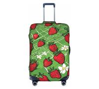 HDSKFNS Strawberry Fields 02 Print Suitcase Covers For Luggage Suitcase Cover Travel Luggage Cover Fits 18-32 Inch Suitcases, White, S