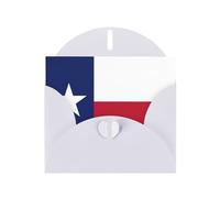 HDSKFNS Texas State Flag Print Greeting Cards 6x4 Inch Pearl Paper Cards With Envelopes,For Birthday Wedding Sympathy