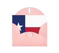 HDSKFNS Texas State Flag Print Greeting Cards 6x4 Inch Pearl Paper Cards With Envelopes,For Birthday Wedding Sympathy