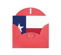 HDSKFNS Texas State Flag Print Greeting Cards 6x4 Inch Pearl Paper Cards With Envelopes,For Birthday Wedding Sympathy