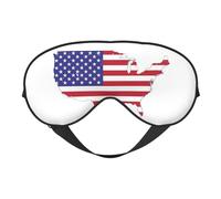 HDSKFNS Usa Flag Map Print Sleep Mask Silk-Like Eye Mask Sleeping Eye Mask For Women Men For Travel Sleep Relaxation